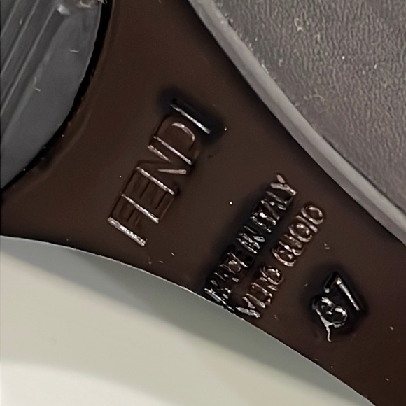 Fendi leather tall wedge boots 7 - Picture 10 of 12